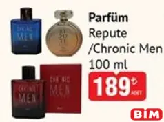 REPUTE/CHRONİC MEN PARFÜM ÇEŞİTLERİ 100 ML fiyat ve kampanya bilgisi